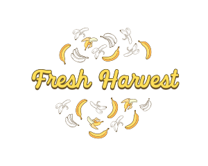 Banana Fruit Produce logo design