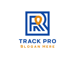 Blue Tracker Lettermark logo
