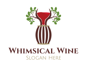 Organic Wine Barrel logo design