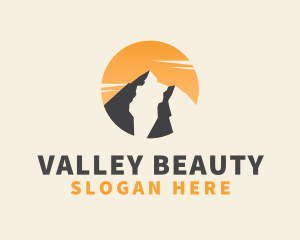 Mountain Sun Valley logo design