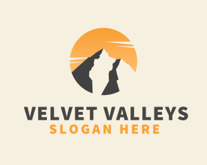 Mountain Sun Valley logo design