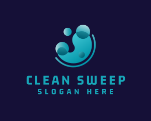 Water Cleaning Sanitation logo design