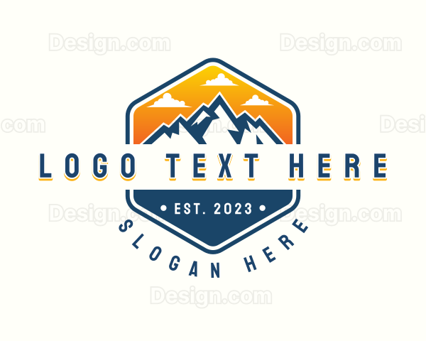 Mountain Summit Hiking Logo