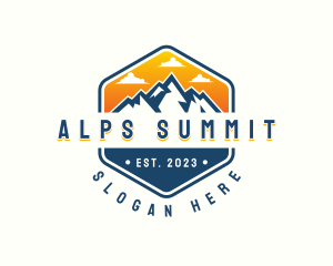 Mountain Summit Hiking logo design