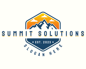 Mountain Summit Hiking logo design