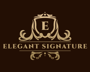 Elegant Royalty Shield  logo design