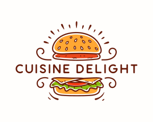 Hamburger Patty Restaurant logo design