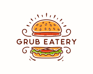 Hamburger Patty Restaurant logo design