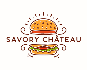 Hamburger Patty Restaurant logo design