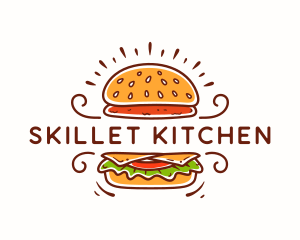 Hamburger Patty Restaurant logo design