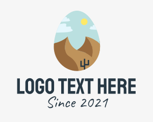 Desert Landscape Egg  logo