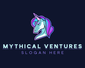 Unicorn Hair Gaming logo design