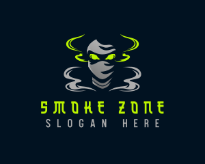 Ninja Smoke Assassin logo design