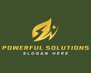 Electric Leaf Technology logo design