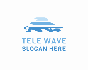 Wave Yacht Boat logo design