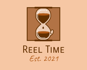 Coffee Hour Glass logo design