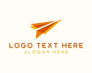 Shipping Courier Paper Plane logo