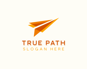 Shipping Courier Paper Plane Logo