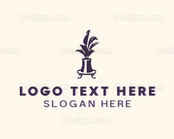 Vase Interior Decor Logo