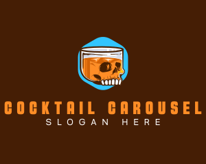 Skull Whiskey Liquor  logo