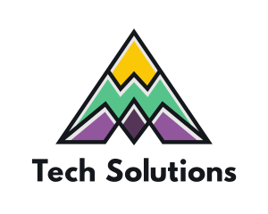 Multi Color Triangle Mountain Logo