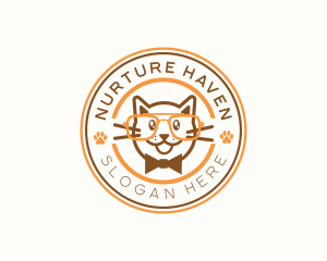 Cat Shelter Veterinary logo design