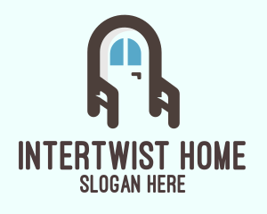 Home Furnishing Door logo design