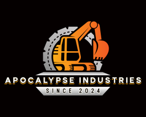 Excavator Industrial Contractor logo design