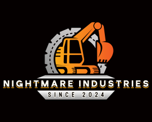 Excavator Industrial Contractor logo design