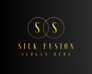 Metallic Gold Rings Monogram logo