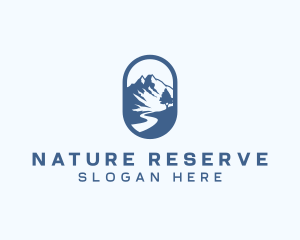 Nature Mountain Hiking logo design