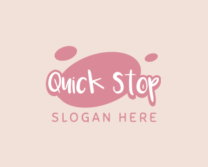 Playful Pastel Wordmark Logo