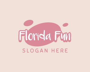 Playful Pastel Wordmark logo design