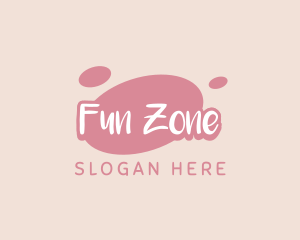 Playful Pastel Wordmark logo design