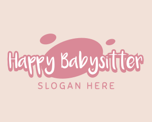 Playful Pastel Wordmark logo design