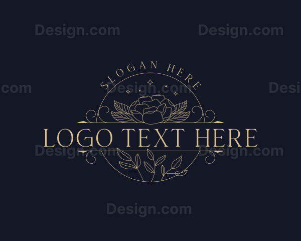 Stylish Flower Gardening Logo