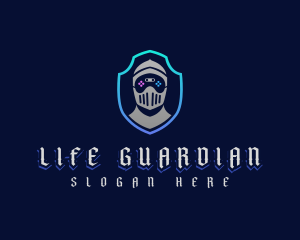 Guardian Knight Gamer logo design