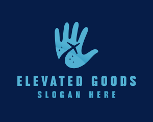 Hand Airplane Travel logo design