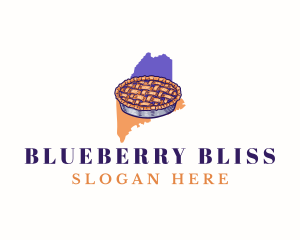 Main Blueberry Pie logo design