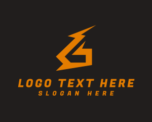 Lightning Bolt Letter G logo