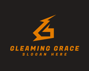 Lightning Bolt Letter G logo design