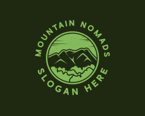 Forest Mountain Trees logo design