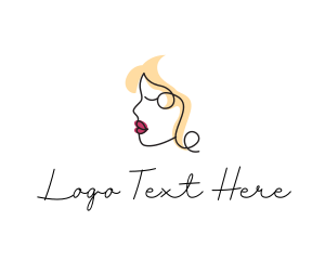 Elegant Woman Face logo