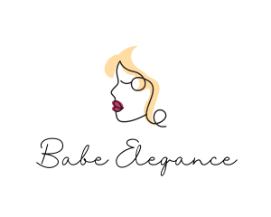 Elegant Woman Face logo design