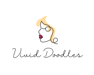 Elegant Woman Face logo design