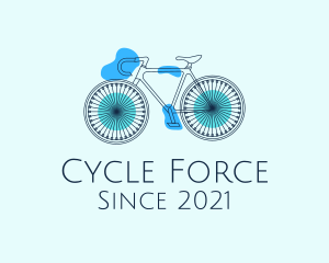 Bike Cycling Outline logo design