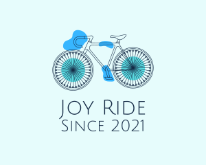 Bike Cycling Outline logo design