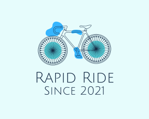 Bike Cycling Outline logo design