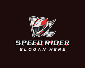 Motorcycle Racing Helmet logo