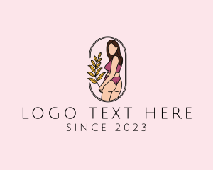 Female Underwear Model logo design